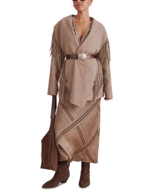Sandra Fringe Open Front Jacket