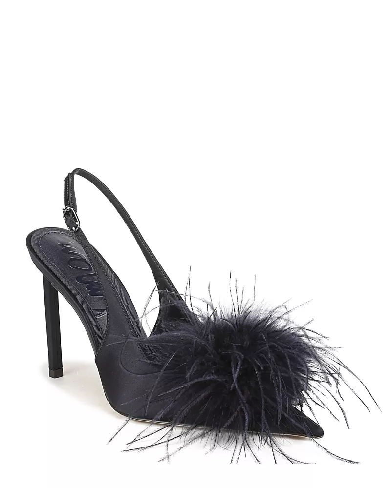 Sam Edelman Women's Tegan Feather Slingback Pumps