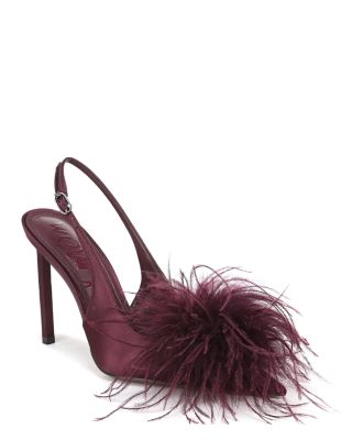 Women's Tegan Feather Slingback Pumps