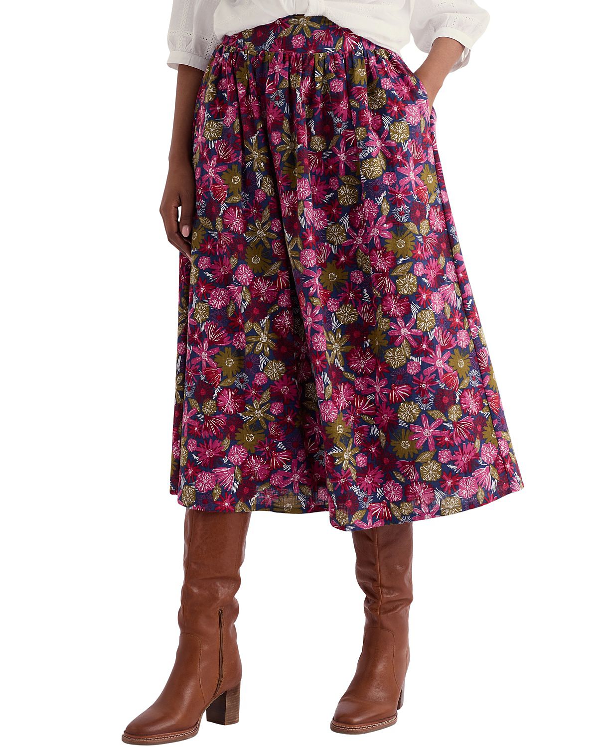 Seasalt Cornwall Mevagissey Midi Skirt