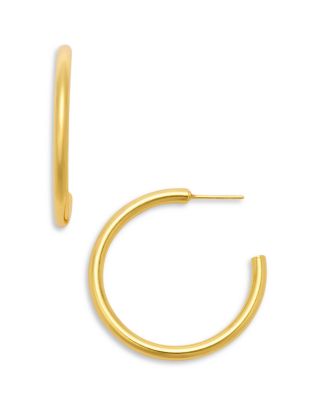 Medium Tubular C Hoop Earrings - Exclusive