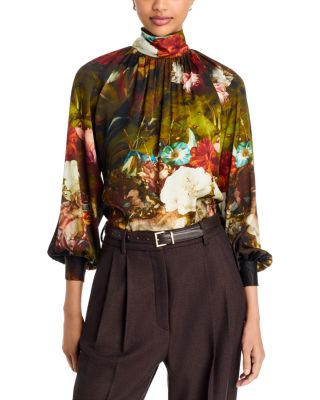 The Vivian Mock Neck Blouse