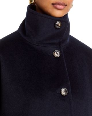 Melton Button Front Coat - thumbnail 6