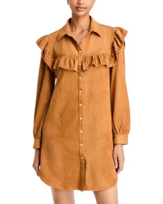 Parker Ruffled Button Front Dress