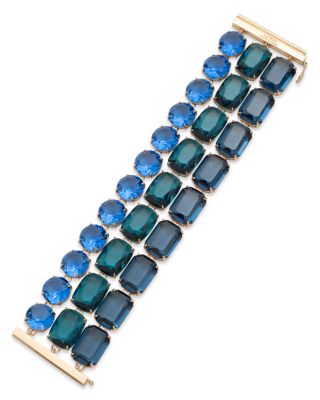 Stone Multi Row Flex Bracelet