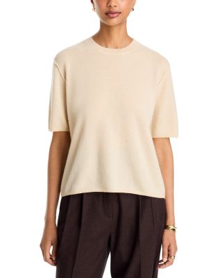 Cashmere Short Sleeve Crewneck Tee