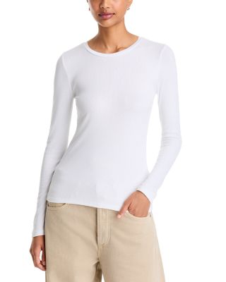 Soft Touch Rib Long Sleeve Crewneck Tee