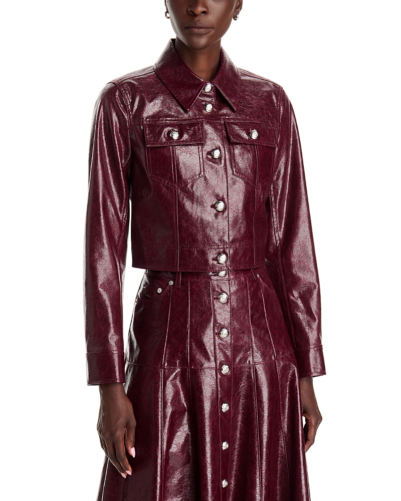 Cinq a Sept Lexie Tumbled Faux Leather Jacket