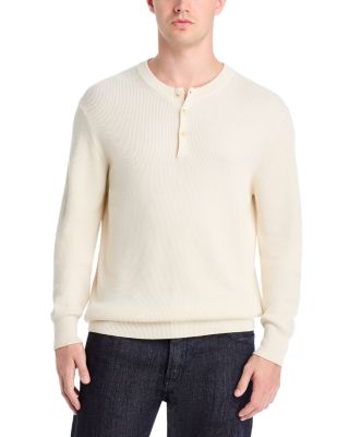 Lenley Wool & Cotton Henley Sweater 