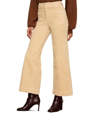 Chelsea Corduroy Wide Leg Jeans in Light Gold