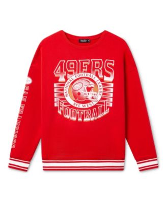  Unisex NFL San Francisco 49ers Striped Rib Crew Fleece