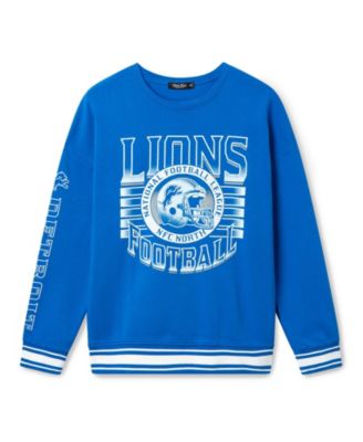  Unisex NFL Detroit Lions Striped Rib Crew Fleece
