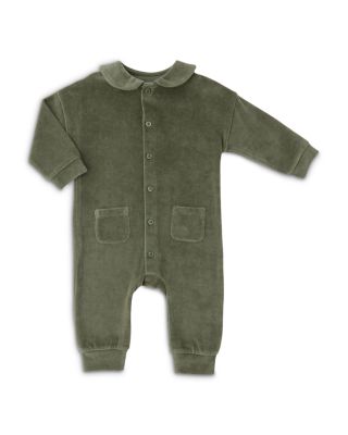 Unisex Velour Placket Romper - Baby