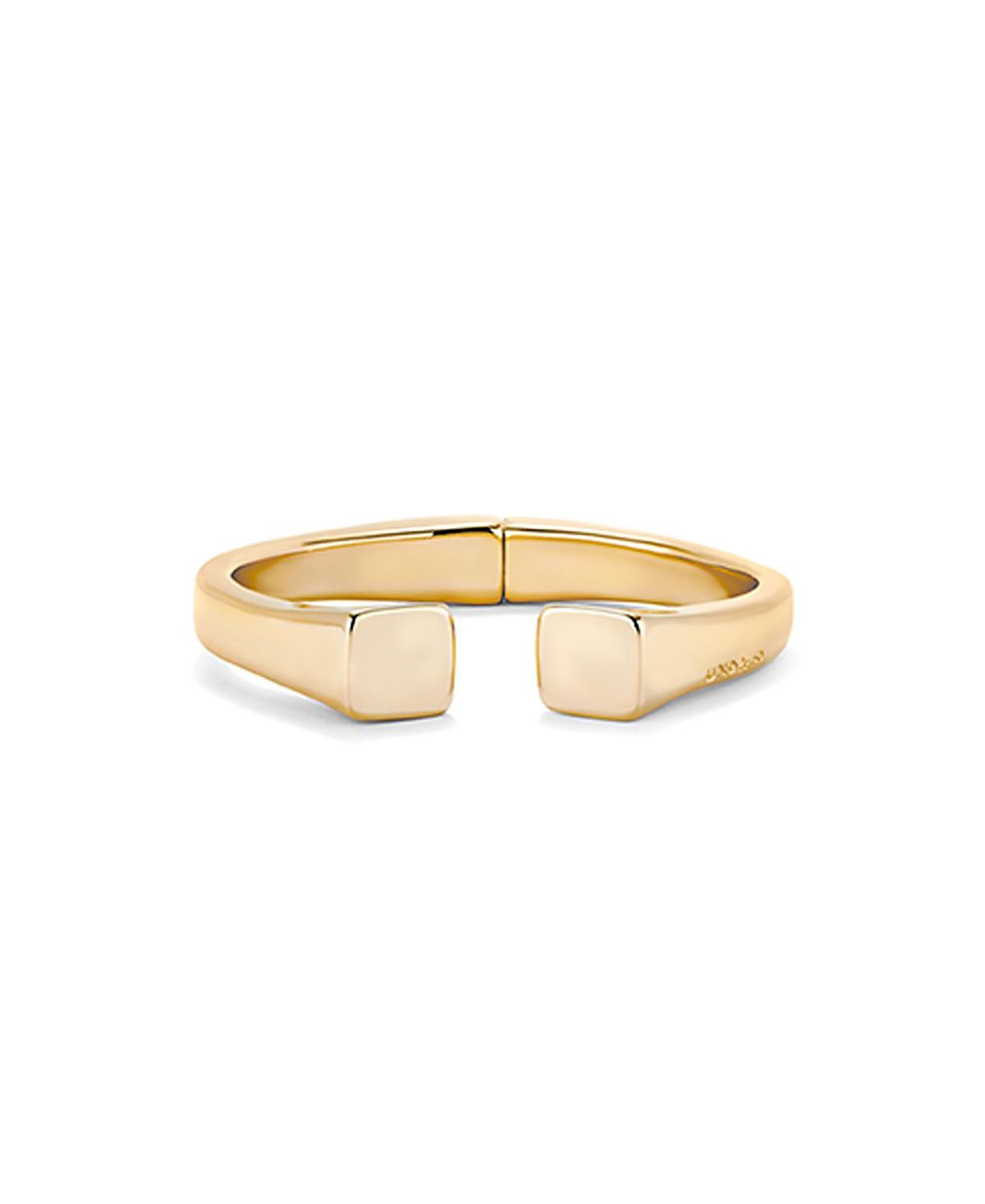 UNOde50 Rigid Gold-Plated Bracelet Smooth Finish and Square Shape