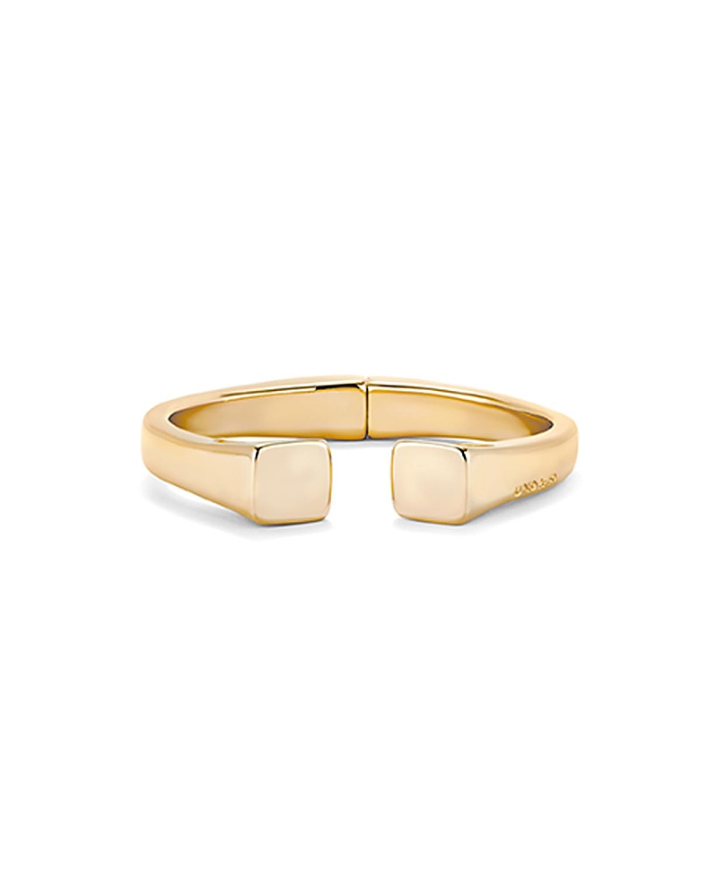 Unode50 Rigid Gold-Plated Bracelet Smooth Finish and Square Shape · OS