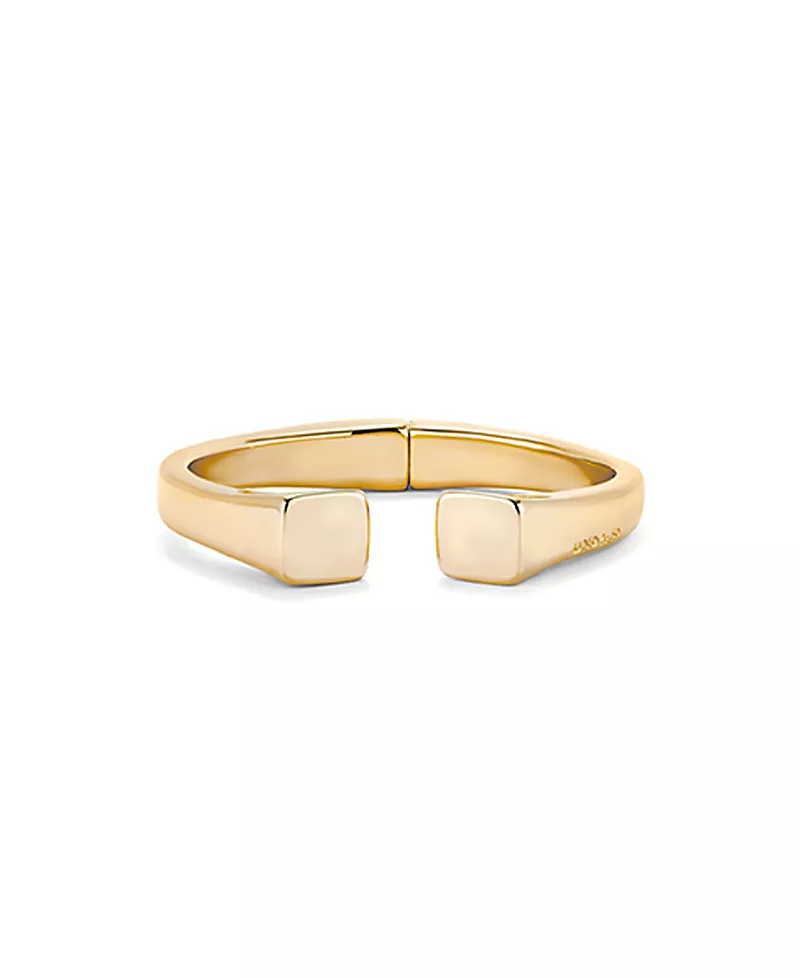 UNOde50 Rigid Gold-Plated Bracelet Smooth Finish and Square Shape