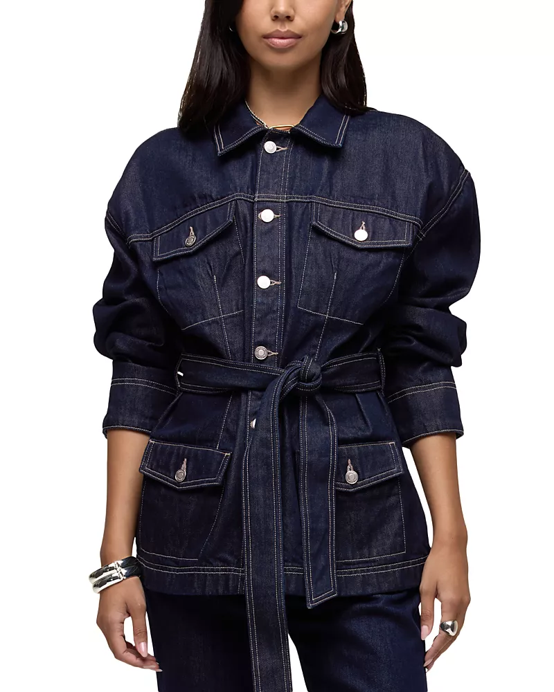 Hudson Anya Belted Denim Jacket