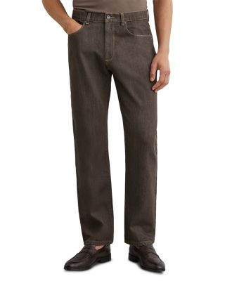 Bishopsgate Straight Fit 30.7" Jeans in Brown