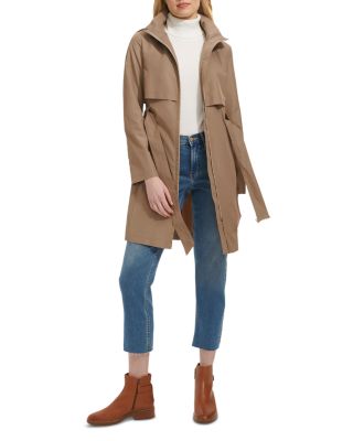 Zip Front Trench Rain Coat