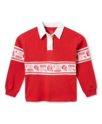  Unisex Kids NFL San Francisco 49ers Rugby Long Sleeve - Little Kid, Big Kid
