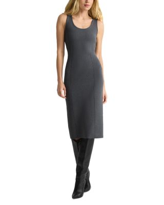 Lynn in Santa Roma Scoop Neck Bodycon Dress