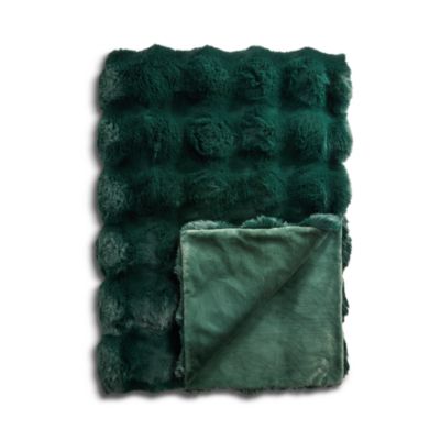 Bubble Faux Fur Throw Blanket