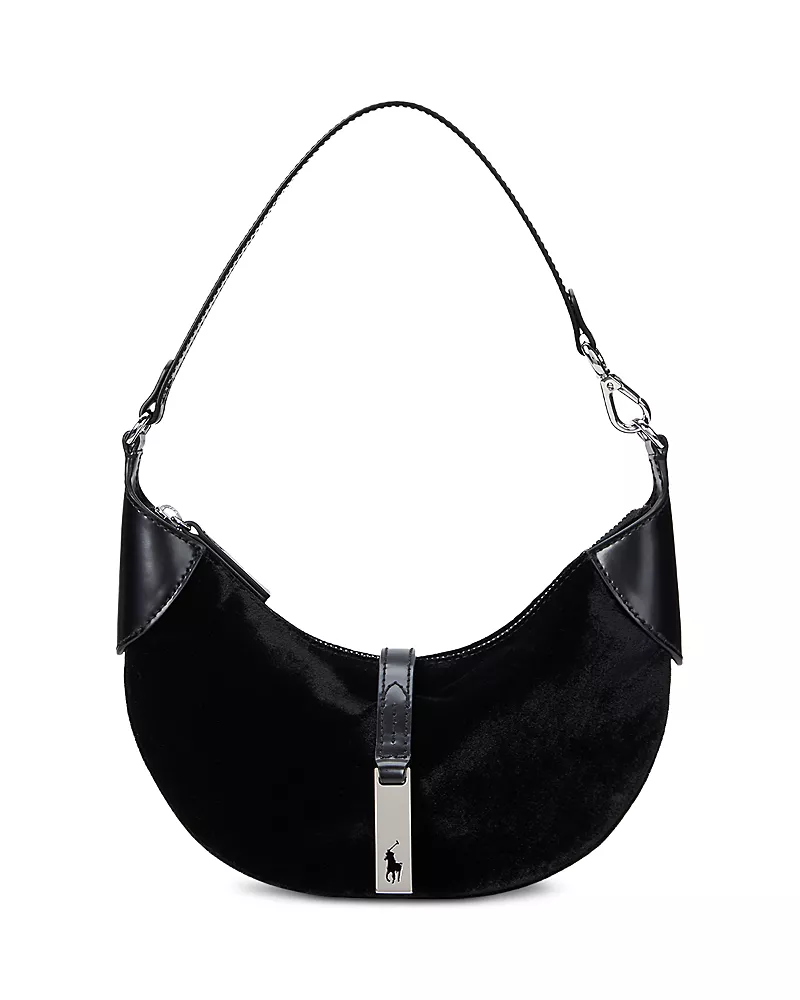 Polo Ralph Lauren Polo Id Suede Convertible Shoulder Bag