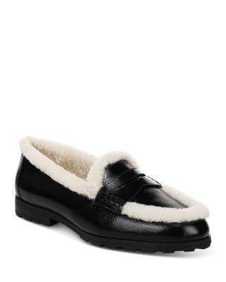 Women's Penny Lug Shearling Loafers