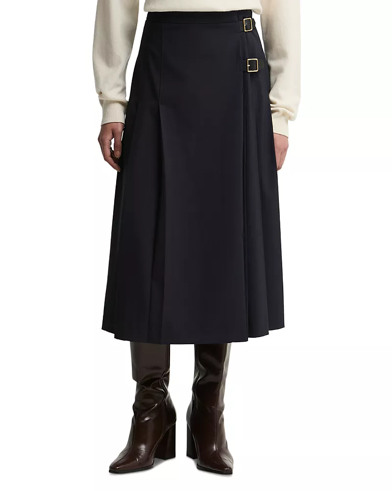 Barbour Delilah Pleated Midi Skirt