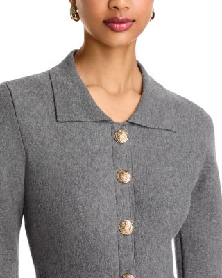 Veronica Fold Collar Peplum Hem Cardigan - thumbnail 4