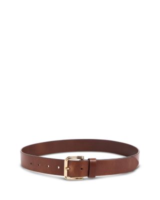 Women's Double Wire Buckle Leather Belt