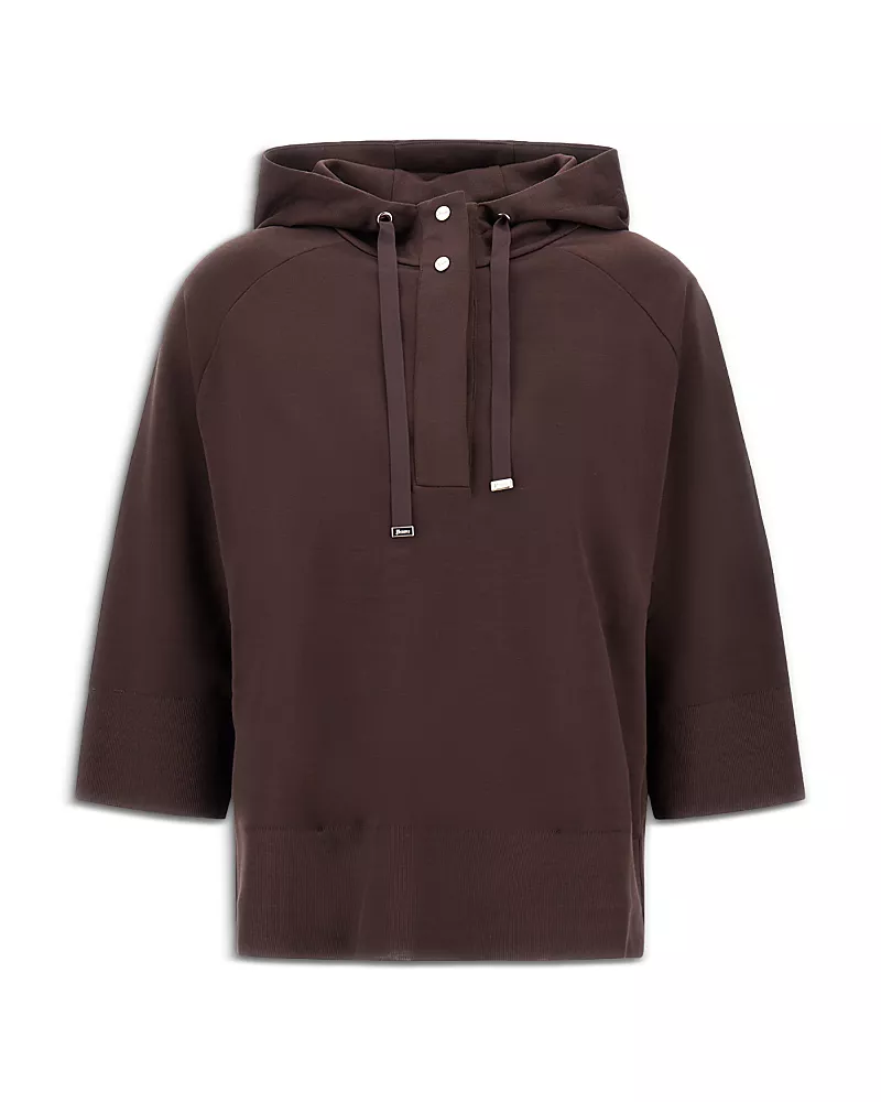 Herno Short Sleeve Cotton Hoodie