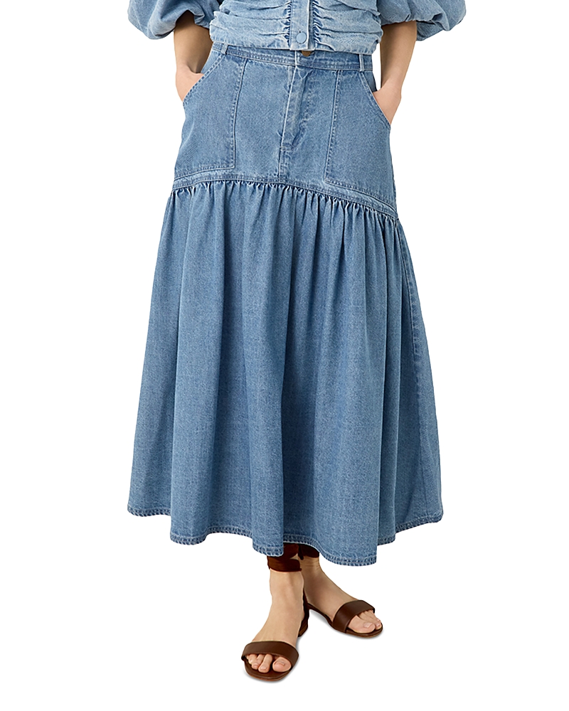 Marie Oliver Sophie Cotton A Line Midi Skirt