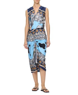  Agnes Sleeveless Draped Dress