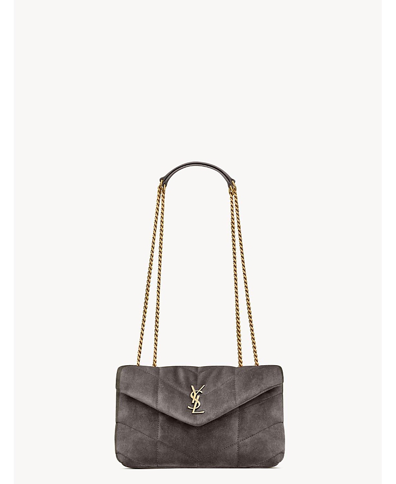 Saint Laurent Toy Puffer in Suede · OS