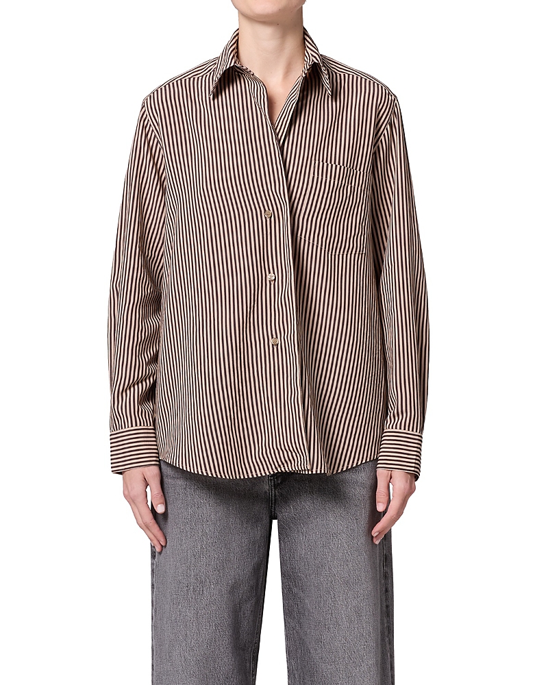Agolde Aris Stripe Button Front Shirt