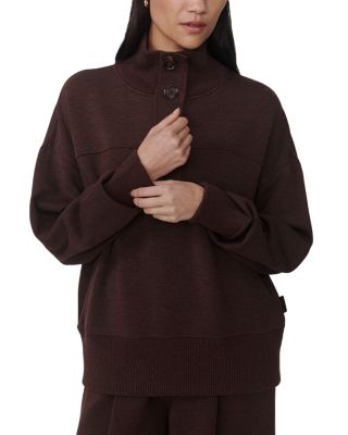 Bronya Button Placket Sweatshirt