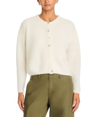 Round Neck Buttoned Ball Cardigan