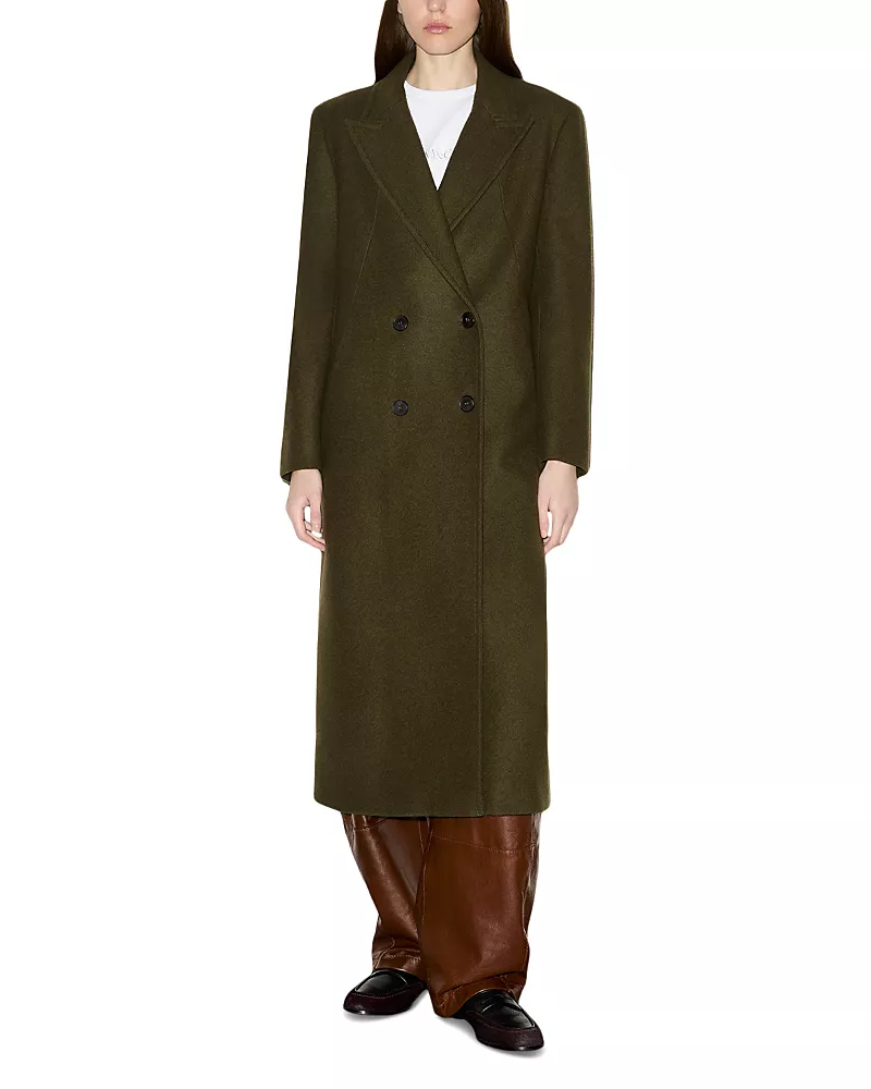 Max & Co. Palo Wool Blend Double Breasted Trench Coat