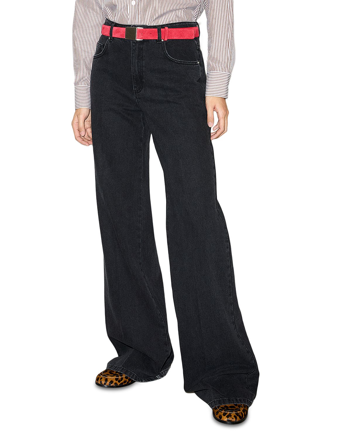 Max & Co. Mcofebo Mid Rise Wide Leg Jeans