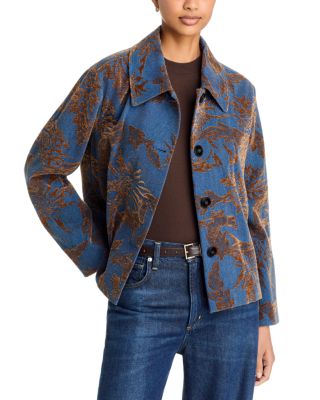 Faded Jacquard Denim Jacket - thumbnail 6