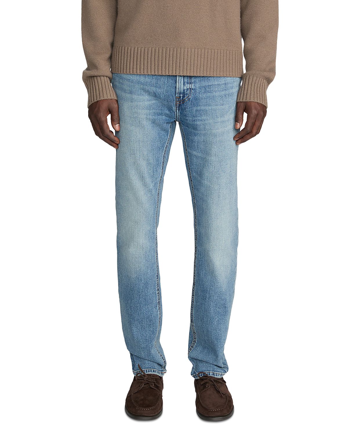 Frame Hike Cotton Blend Modern Straight Fit Jeans