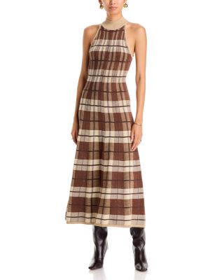 Louisa Heritage Brown Plaid Dress