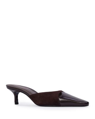 Women's Snip Toe Leather Mules
