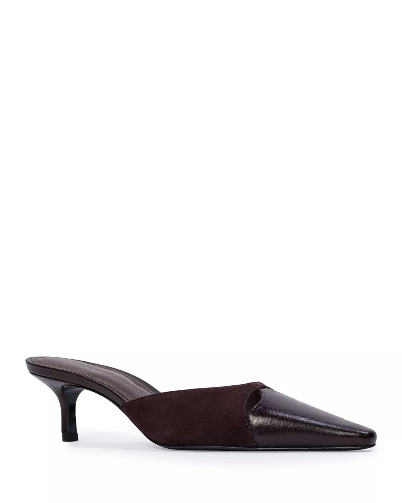 Snip Toe Leather Mules