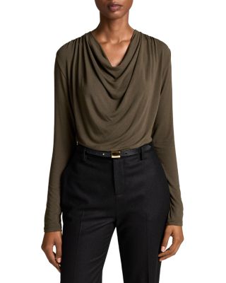 Long Sleeve Cowl Neck Top