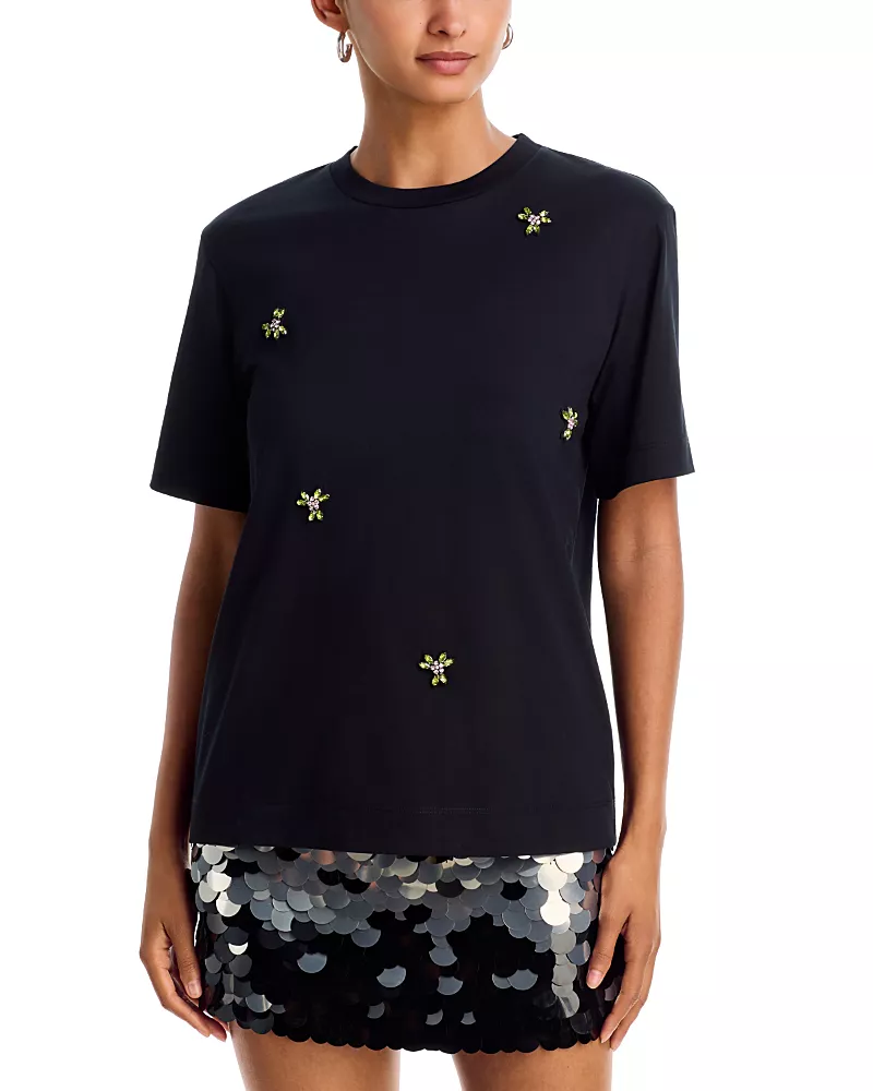 Simone Rocha Embellished Cotton Boy Tee