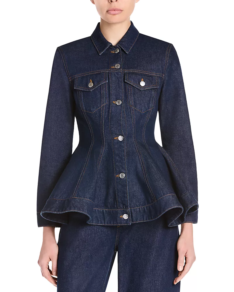 Stella McCartney Cotton Peplum Denim Jacket