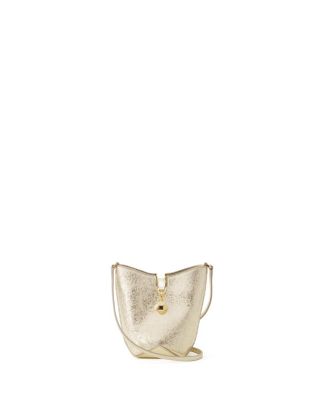  Catch By Nano Bucket Bag in Metallic Leather