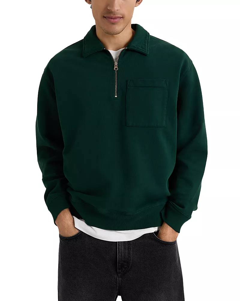 Wax London Reeve Quarter Zip Sweatshirt